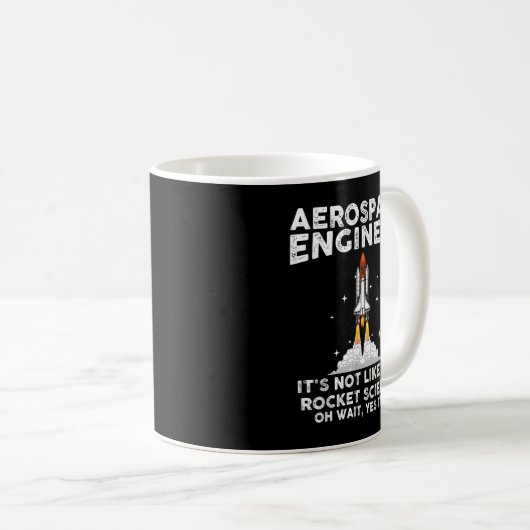Cool Aerospace Engineer For Men Women Rocket Scien Kaffeetasse (VorderseiteRechts)