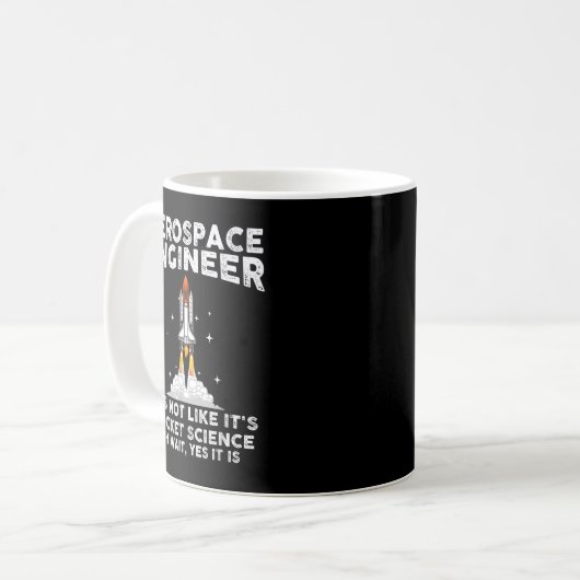 Cool Aerospace Engineer For Men Women Rocket Scien Kaffeetasse (Vorderseite Links)