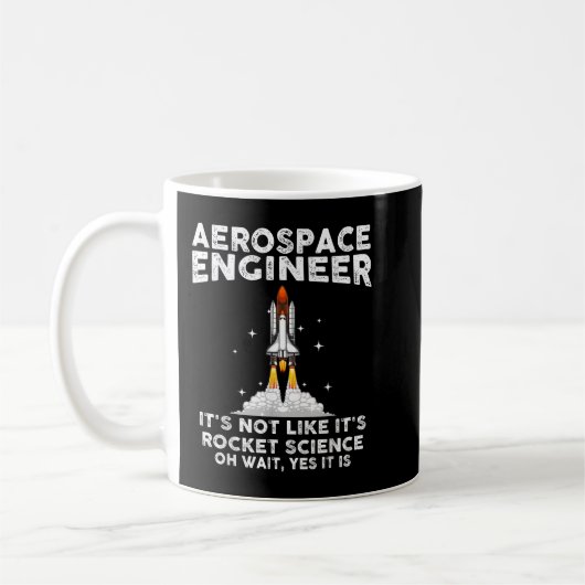 Cool Aerospace Engineer For Men Women Rocket Scien Kaffeetasse (Links)