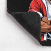 Cool African American Santa Black Christmas Pajama Mousepad (Ecke)