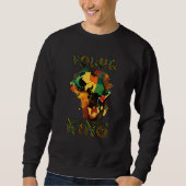 Cool African Kente Men Boys Kids African American Sweatshirt (Vorderseite)