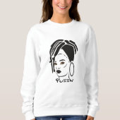 Cool African Queen Sweatshirt (Vorderseite)