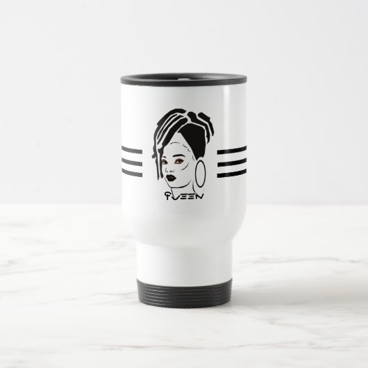 Cool African Queen Travel Mug Reisebecher (Mittel)