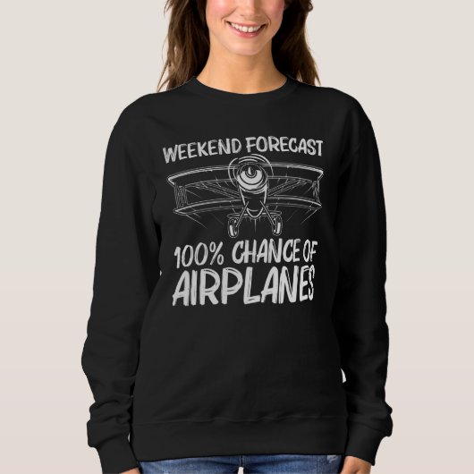 Cool Airplane For Men Women Airplane Pilot Aviatio Sweatshirt (Vorderseite)