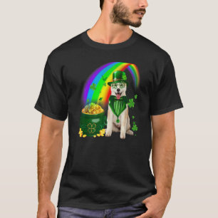 Cool Akita Dog Leprechauns Kleeblatt Clover St Pat T-Shirt