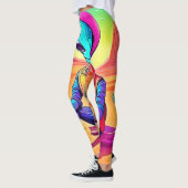 Cool Alien Desert Chillin Leggings (Links)
