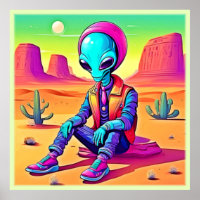 Cool Alien Desert Chillin