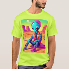 Cool Alien Desert Chillin T-Shirt