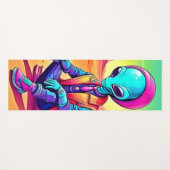 Cool Alien Desert Chillin Yogamatte (Vorderseite (Horizontal))
