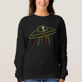 Cool Alien Spaceship Sweatshirt (Vorderseite)