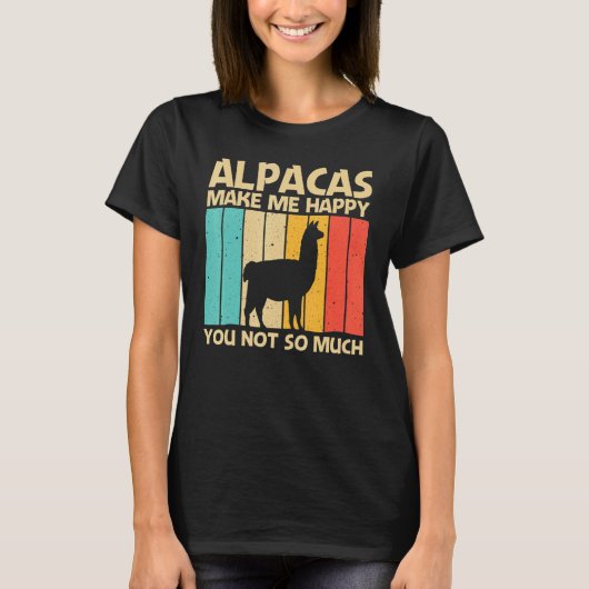 Cool Alpaca For Men Women Peruvian Animal Alpaca T-Shirt (Vorderseite)