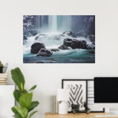 Cool als Bergbach Poster (Heimbüro)