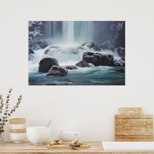 Cool als Bergbach Poster (Küche)