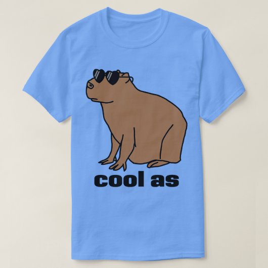 Cool als Capybara T-Shirt (Design vorne)