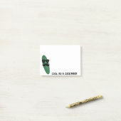 Cool als ein Gurken-Post-Itanmerkungen Post-it Klebezettel (Auf Schreibtisch)