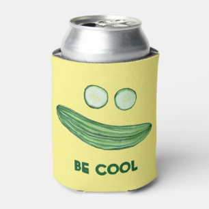 Cool als Gurke "BE COOL" Funny Wcolor Dosenkühler