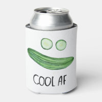 Cool als Gurke "Cool AF" Wasserfarbe
