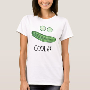 Cool als Gurke "Cool AF" Wasserfarbe T-Shirt