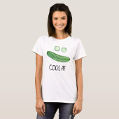 Cool als Gurke "Cool AF" Wasserfarbe T-Shirt (Vorne ganz)