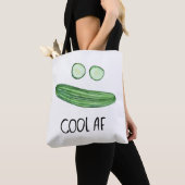Cool als Gurke "Cool AF" Wasserfarbe Tasche (Von Nahem)