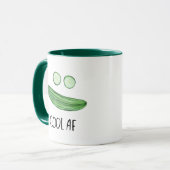 Cool als Gurke "Cool AF" Wasserfarbe Tasse (Vorderseite Links)