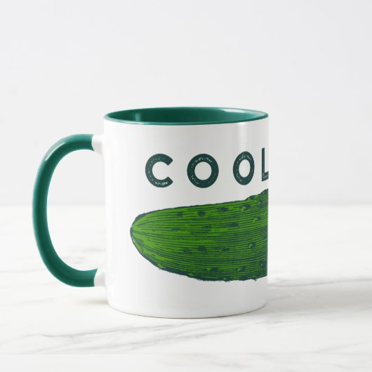 Cool als Gurke Funny Gemüse Tasse (Links)