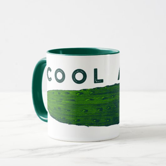 Cool als Gurke Funny Gemüse Tasse (Vorderseite Links)