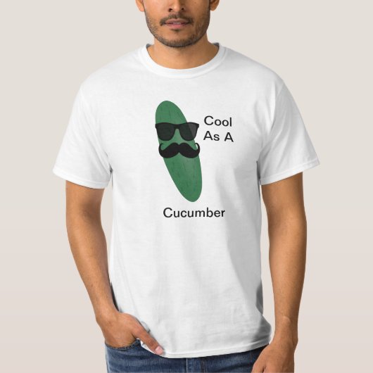 Cool als Gurke T-Shirt (Vorderseite)
