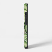 Cool als Gurken Grünes Veggie Monogramm iPhone Hülle (Linke Seite)