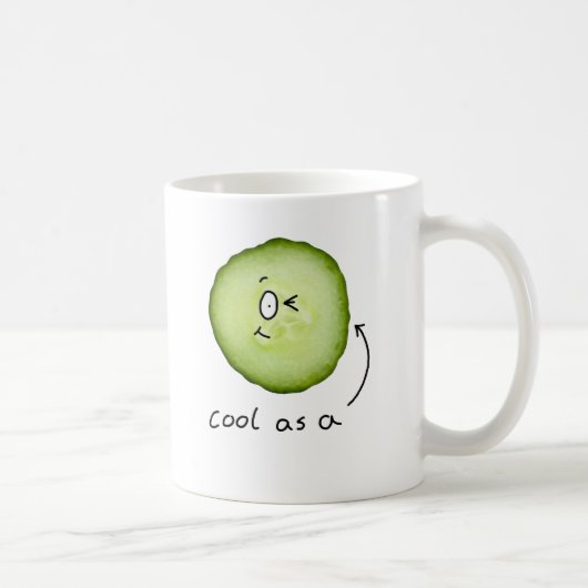cool als Gurken-Tasse Kaffeetasse (Rechts)