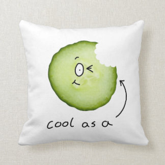Cool als Gurkencharakterkissen Kissen