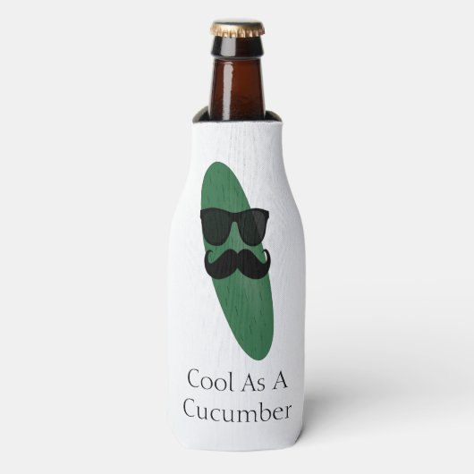 Cool als Gurkenflasche Cooler Flaschenkühler (Flaschenvorderseite)