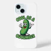 Cool als Gurkenkostüm Funny Cucumber Case-Mate iPhone Hülle (Rückseite)