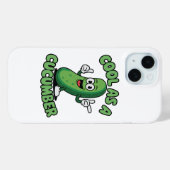 Cool als Gurkenkostüm Funny Cucumber Case-Mate iPhone Hülle (Rückseite (Horizontal))