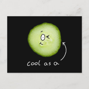 cool als Gurkenpostkarte Postkarte