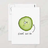 cool als Gurkenpostkarte Postkarte (Vorne/Hinten)