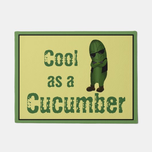 Cool als Gurkenwitscher Fußmatte (Vorderseite)
