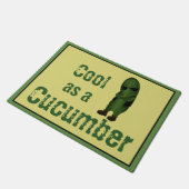 Cool als Gurkenwitscher Fußmatte (Schrägansicht)