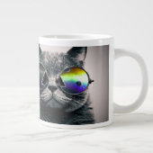 Cool als Katze Jumbo-Tasse (Rechts)