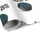 Cool als Puck Hockey Geschenkpapier (Rolleneckpunkt)