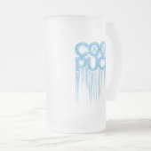 Cool als Puck Mattiert Glass Beer Tasse (VorderseiteRechts)