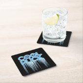 Cool als Puck Rechteckiger Pappuntersetzer (Vor Ort)
