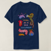 Cool als Seegurke T-Shirt (Design vorne)