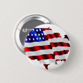 Cool Amerika, USA, SAD-Flagge, Sochi games Button (Vorne & Hinten)