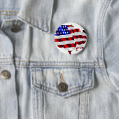 Cool Amerika, USA, SAD-Flagge, Sochi games Button (Beispiel)