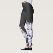Cool Amethyst White Wolf Leggings (Links)