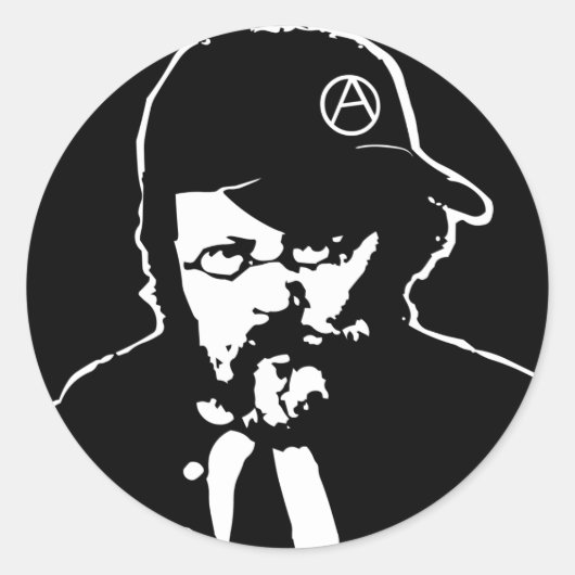 Cool Anarcho Proudhon Sticker (Vorderseite)