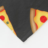 Cool and fun pizza slices pattern Monogram Fleecedecke (Ecke)