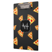Cool and fun pizza slices pattern Monogram Klemmbrett (Links)