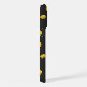 Cool and fun yummy burger pattern Monogram iPhone Hülle (Rechte Seite)